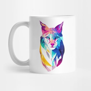 Lynx Wild Nature Animal Colors Art Paint Mug